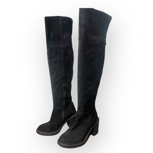Gusto Italian made leather  over the knee boots 36